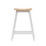 KAVENO Wooden Bar Stools Bar Stool Dining Chairs Kitchen Barstools Oak