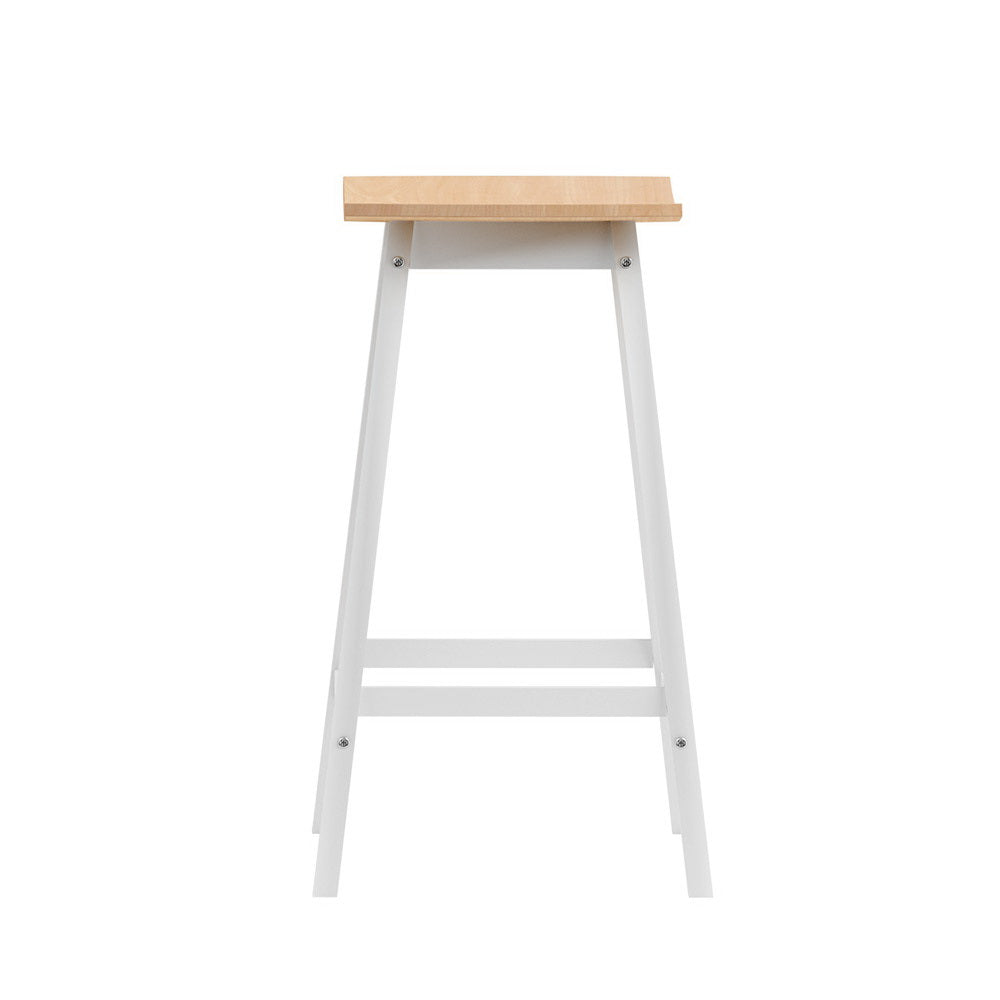KAVENO Wooden Bar Stools Bar Stool Dining Chairs Kitchen Barstools Oak