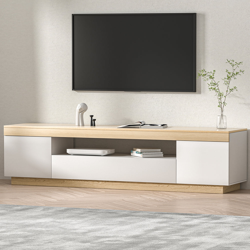 Artiss TV Cabinet Entertainment Unit Stand 180CM White Wood