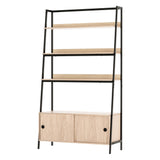 Artiss Bookshelf with Cabinet MIRA Oak