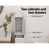 Artiss Bathroom Toilet Storage Cabinet Laundry Tallboy Cupboard Slim Corner