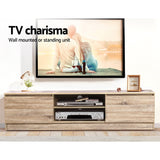 Artiss TV Cabinet Entertainment Unit 160cm Pine Charles