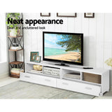 Artiss TV Cabinet Entertainment Unit 180cm White Eddie