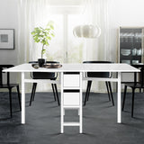 Artiss Dining Table Rectangular Extendable White