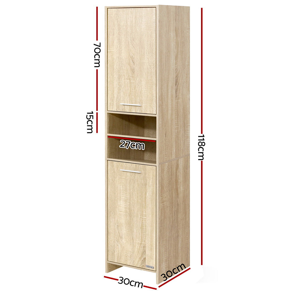 Artiss Bathroom Cabinet Storage 185cm Wooden