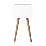 Artiss Bedside Table 2 Drawers - BODIE White