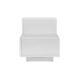 Artiss Bedside Tables LED 2 Drawers - REMI White