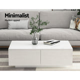 Artiss Coffee Table 4 Drawers White Trevi