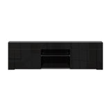 Artiss Entertainment Unit TV Cabinet LED 130cm Black Angus