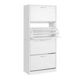 Artiss Shoe Rack Shoes Storage Cabinet 60 Pairs 4 Doors - White