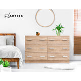 Artiss 6 Chest of Drawers - VEDA Oak