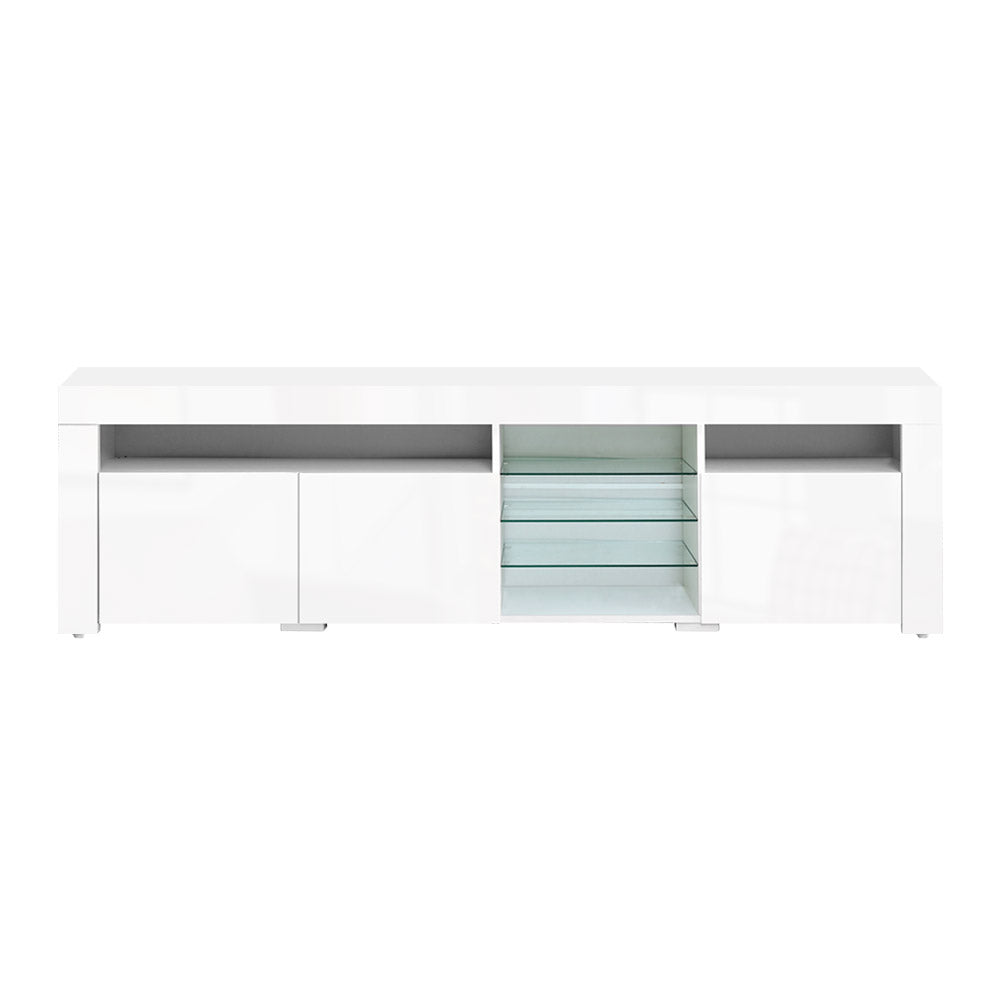 Artiss Entertainment Unit TV Cabinet LED 180cm White Bobi