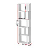 Artiss Bookshelf 5 Tiers - LINA White