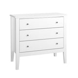 Artiss 3 Chest of Drawers - BRITTANY White