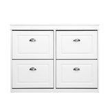 Artiss Shoe Cabinet Shoes Storage Rack Organiser White Shelf Drawer Cupboard 24 Pairs