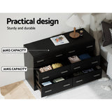 Artiss 6 Chest of Drawers - VEDA Black