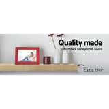 Artiss Floating Wall Shelf Set of 3 Oak