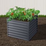 Greenfingers 2x Garden Bed 100x100x77cm Planter Box Raised Container Galvanised