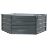 Greenfingers 2x Garden Bed 130x130x46cm Planter Box Raised Container Galvanised