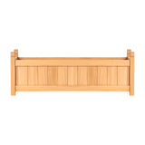 Greenfingers Garden Bed 90x30x33cm Wooden Planter Box Raised Container Growing