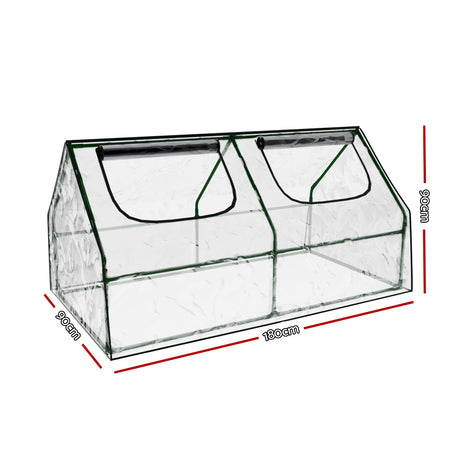Green Fingers Greenhouse 1.8x0.9x0.9M Mini Green House Raised Garden Bed Planter Box