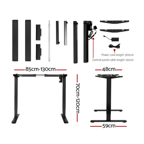 Artiss Standing Desk Motorised White 120CM