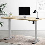 Artiss Standing Desk Motorised 120CM White Oak