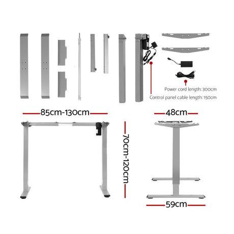 Artiss Standing Desk Motorised 140CM White