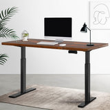 Artiss Standing Desk Motorised Dual Motor Walnut 140CM