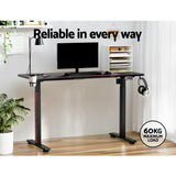 Artiss Standing Desk Motorised Gaming Desks Black 140CM