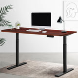 Artiss Standing Desk Motorised Electric Dual Motor Walnut 120CM