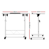 Artiss Laptop Desk Table Adjustable 80CM White