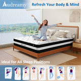 Audreamy Lisbon Mattress – 28cm Ergonomic 4D Spa-Like Plush Soft Tight Top Bamboo Fiber Fabric 7-Zone Pocket Spring Medium -Pre-Order Now – Ships by 22/10/2025 at the latest!