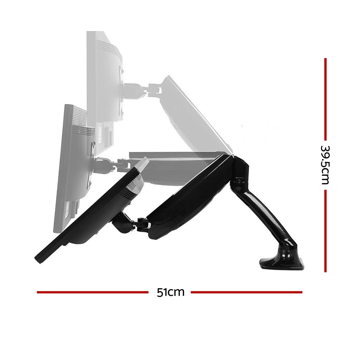 Artiss Monitor Arm Gas Spring Desk Mount Screen Holder