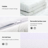 Giselle Bedding Memory Foam Mattress Topper Cool Gel Bed Mat Bamboo 10cm Double