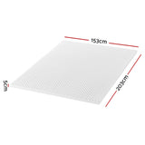 Giselle Bedding Memory Foam Mattress Topper Egg Crate 5cm Queen