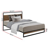 Artiss Bed Frame Single Size Metal Frame DANE