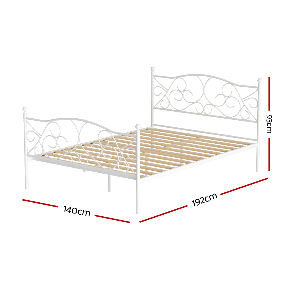 Artiss Bed Frame Double Size Metal Frame GROA