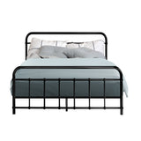 Artiss Bed Frame Metal Frames LEO - Double (Black)