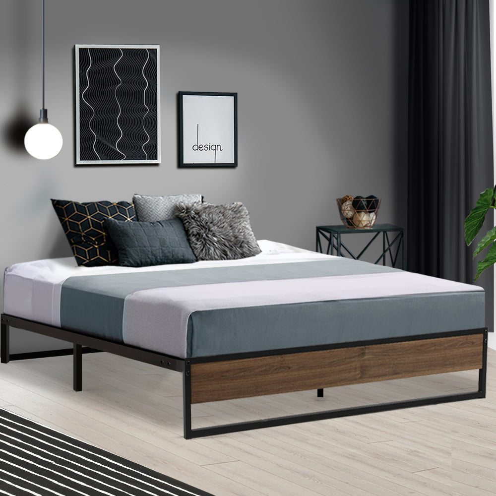 Artiss Bed Frame Metal Frame Bed Base OSLO - Double