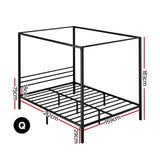 Artiss Bed Frame Queen Size Metal Frame POCHY