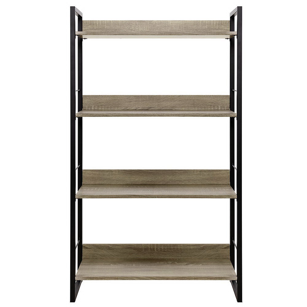 Artiss Bookshelf 4 Tiers - NOE Black and Oak