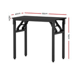 Artiss Computer Desk Foldable Balck 80CM