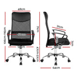 Artiss Mesh Office Chair High Back Black