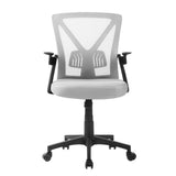 Artiss Mesh Office Chair Mid Back Grey