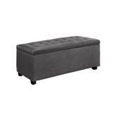 Artiss Storage Ottoman Blanket Box 97cm Linen Grey