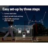 Everfit 1.8m Football Soccer Net Portable Goal Net Training 3 Target Zone