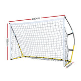 Everfit 2.4m Football Soccer Net Portable Goal Net Rebounder Sports Training