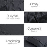 Giselle Bedding Quilt Cover Set Diamond Black Super King