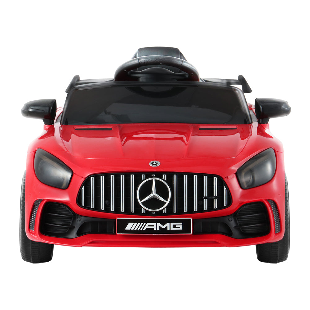 Kids Electric Ride On Car Mercedes-Benz AMG GTR Licensed Toy Cars Remote Red